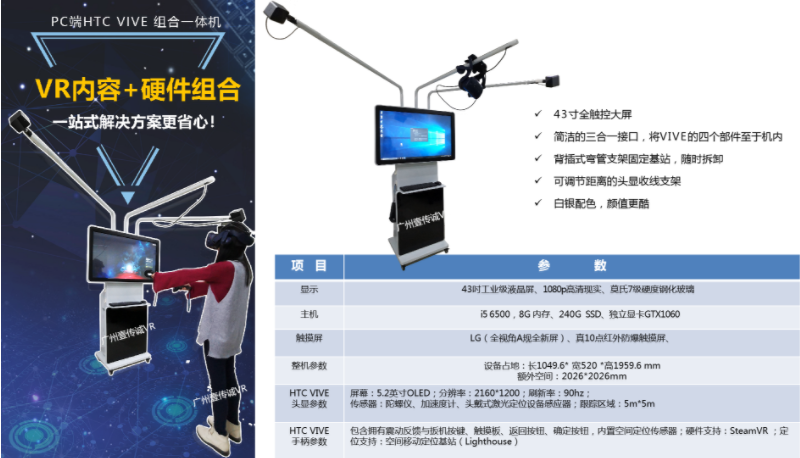 广州壹传诚VR PC端HTC 组合一体机